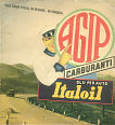 Agip advert on 1939 RACI map of Italy