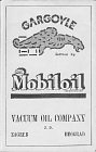 Mobiloil (Vacuum) advert from 1933 AKKJ map