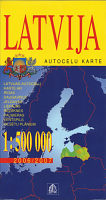 Cover of 2006 Jana Seta map of Latvia