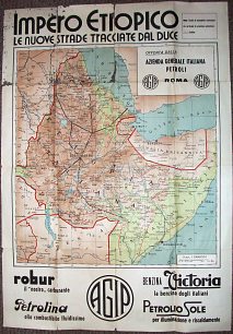 late 1930s Agip map of Ethiopia