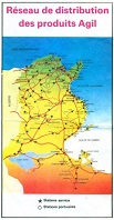 1988 Agil map of Tunisia - rear