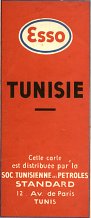 1948 Esso Map of Tunisia