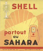 1961 Shell map of the Sahara