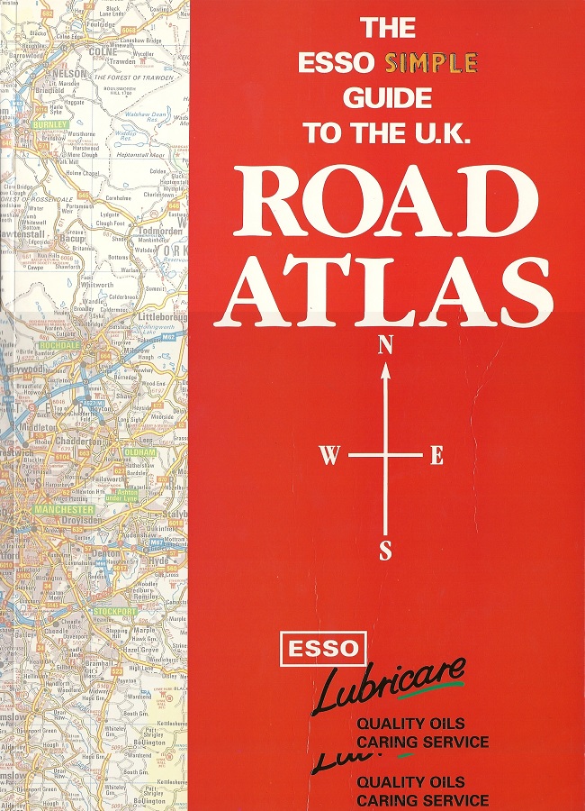 Esso Road Map Northern Scotland No 7 Petrol Diesel Oil Company Visit Tour 1964 