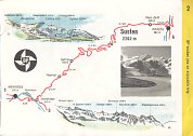 Maps from late 1950s BP booklet of Swiss Alpine Roads