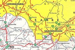c1960 BP map of the Saarland