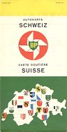 1960 BP map of Switzerland (French/German cover)