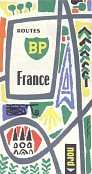 1960 BP Map of France