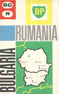 1964 BP Touring service map of Bulgaria and Romania