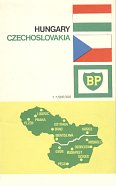 1965 BP map of Hungary and Czechoslovakia