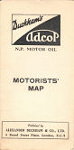 late 1920s Duckham's Adcol Motorists map