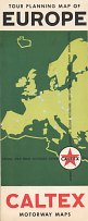 1963 Caltex Map of Europe