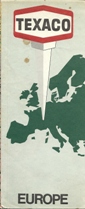 1968 Texaco map of Europe