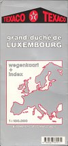 1990 Texaco map of Luxembourg