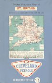 1963 Cleveland map of Britain - Southern Section