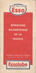 ca1939 Esso Repertoire Kilometrique of France