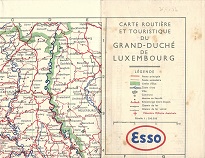 ca1949 Esso map of Luxembourg