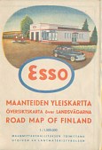 1949 Esso map of Finland