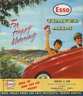 ca1955 Esso brochure advertising its Travel Aids