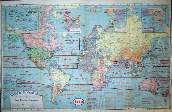ca1956 Esso Bunker Map
