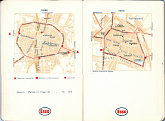 Parma and Pavia from ca1950 Esso tourist atlas of Italy