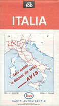 1971 Esso/Avis map of Italy