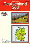 1980 Esso map of Southern Germany