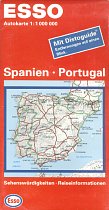 1998 Esso map of Spain/Portugal
