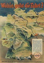 Front cover of 1930s Standard promotional atlas of Germany