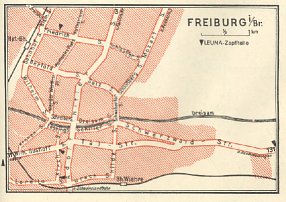 1939 Leuna plan of Freiburg