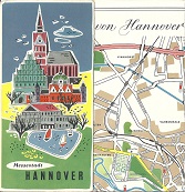 1956 Gasolin city map of Hannover