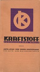 1939 Kraftstoff atlas of Germany