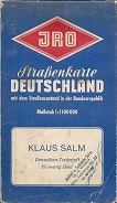 1960s Klaus Salm map of Germany