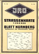 ca1968 JRO map of North Bavaria (Nuernberg)