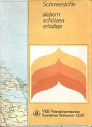 1974 Petrolchemisches Kombinat Schwedt map of East Germany (DDR)