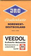 1964 Veedol map of NW Germany