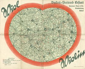 ca1938 Wiol map of the Erfurt area (map)