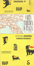 ca1956 Agip Map of Italy