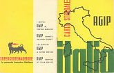 1950s Agip booklet map of Italy