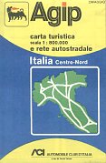 1976 Agip Centro-Nord map of Italy