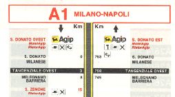 Extract from Agip strip map of 1987