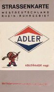 mid 1960s Adler map of Germany