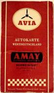 ca1955 Avia (A May) map of West Germany