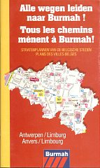 mid 90s Burmah atlas of Belgium