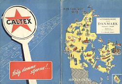 Late 1950s Caltex map of Denmark