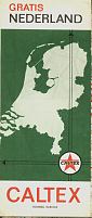 1966 Caltex map of the Netherlands