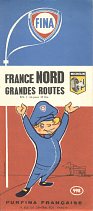 1961 Fina map of France Nord