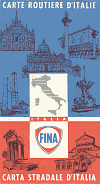 1964 Fina map of Italy