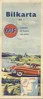 1958 Gulf section 1 map of Sweden