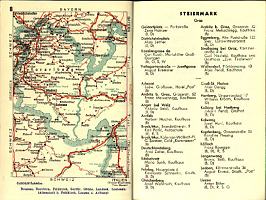 ca1952 Gasolin map of Austria
